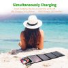 SC005 22W Portable Waterproof Foldable Solar Panel Charger (Dual USB Ports)