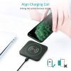 T511BW Qi Certified Fast Wireless Charging Pad Black And White 2 Pack