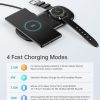 T570-S 2-in-1 Wireless Charger, 10W Max Wireless Charging Pad with Adapter for Galaxy Watch
