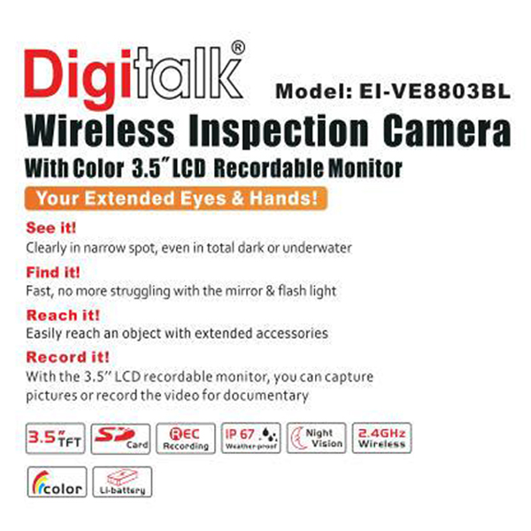 Wireless Inspection Video Camera