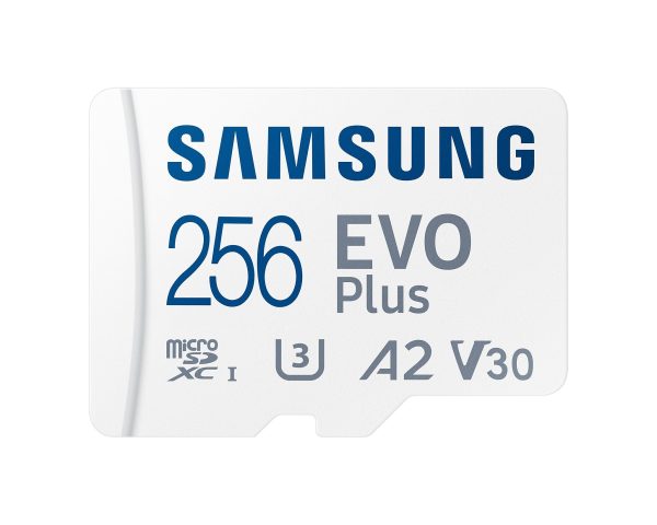 256GB MB-MC256KA EVO Plus microSD Card 130MB/s with Adapter