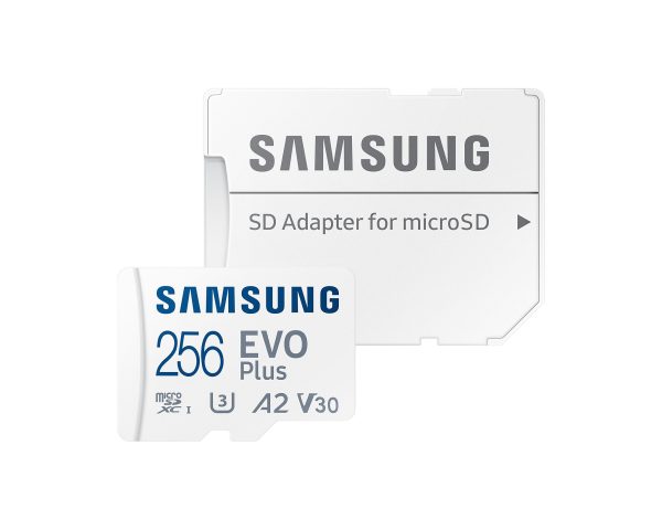 256GB MB-MC256KA EVO Plus microSD Card 130MB/s with Adapter