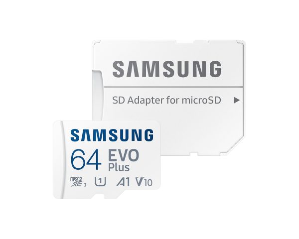 64GB MB-MC64KA EVO Plus microSD Card 130MB/s with Adapter