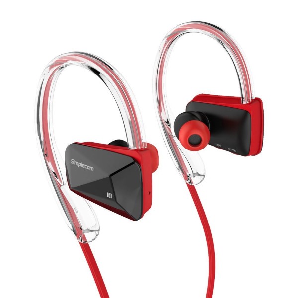 NS200 Bluetooth Neckband Sports Headphones with NFC Red