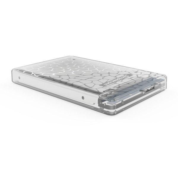 SE101 Compact Tool-Free 2.5” SATA to USB 3.0 HDD/SSD Enclosure Transparent Clear