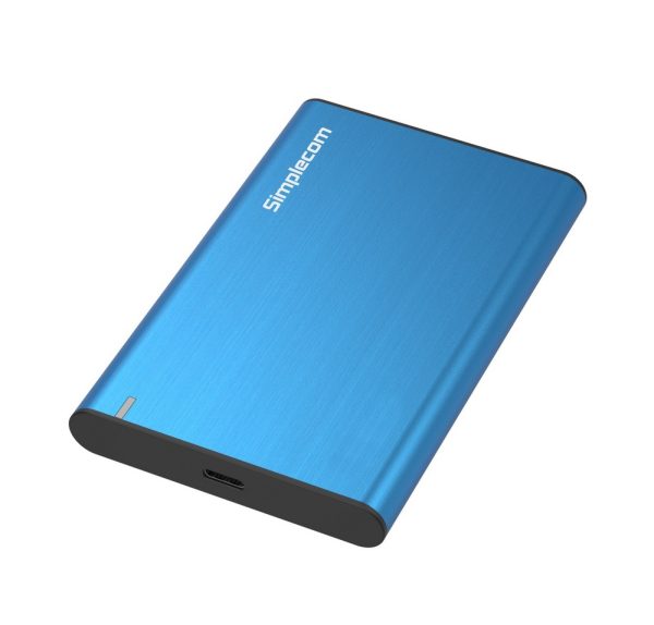 SE221 Aluminium 2.5” SATA HDD/SSD to USB 3.1 Enclosure Blue