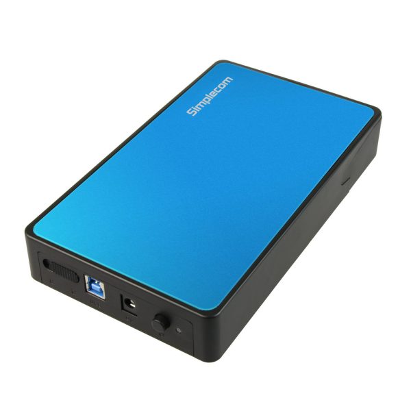 SE325 Tool Free 3.5″ SATA HDD to USB 3.0 Hard Drive Enclosure Blue