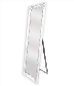 French Provincial Ornate Mirror – White – Free Standing 50cm x 170cm