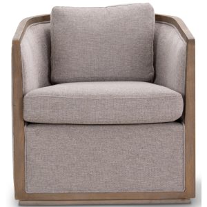 Moonlight Pine Fabric Club Armchair Executive Sofa Tub Chair