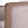 Moonlight Pine Fabric Club Armchair Executive Sofa Tub Chair – Steel