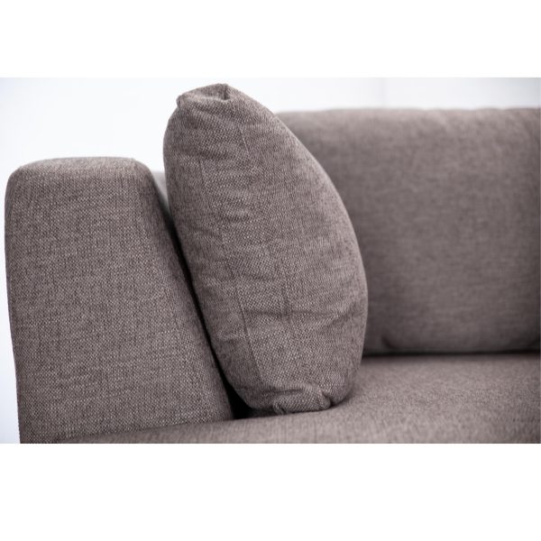Sunshine Single Sofa Love Chair Fabric Swivel Armchair – Grey