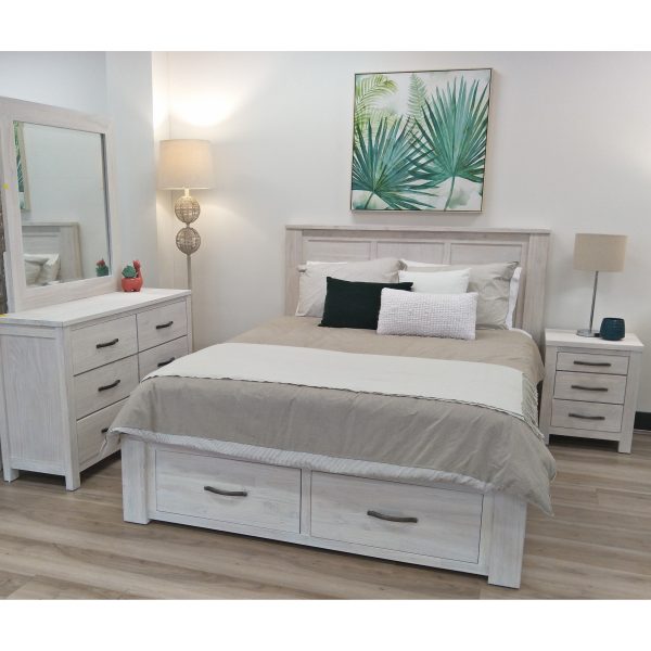 Foxglove Dresser Mirror Vanity Dressing Table Mountain Ash Wood Frame – White