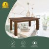 Umber 7pc Dining Set 180cm Table 6 Chair Solid Pine Wood Timber – Dark Brown