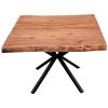 Lantana Lamp Table 70cm Sofa End Tables Live Edge Solid Acacia Wood – Natural