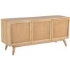 Olearia  Buffet Table 150cm 3 Door Solid Mango Wood Storage Cabinet Natural
