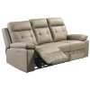 Kingsman 3 Seater Electric Recliner Sofa Genuine Leather Home Theater Lounge
