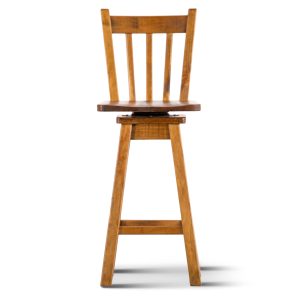 Teasel Bar Chair Stools Barstool Dining Solid Pine Timber Wood - Rustic Oak