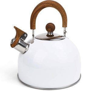 2.5 Liter Tea Whistling Kettle Stainless Steel Modern Whistling Tea Pot for Stovetop
