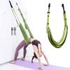 Green Fitness Yoga Strap Band Waist Trainer Leg Door Swing Adjustable Ballet Dancer