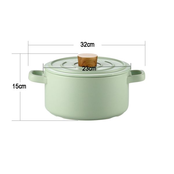 3.5L Ceramic Cooking Pot Clay Pot Japanese Donabe Chinese Ceramic Claypot Cookware Stockpot Lid