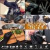100x Nitrile Black Industrial Mechanic Tattoo Food Disposable Gloves Large