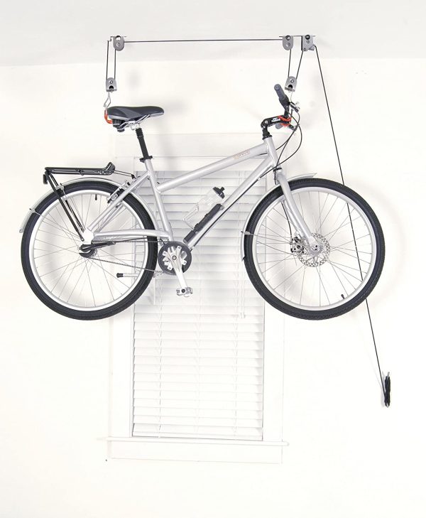 Kayak Bike Hoists Hanger Ladder Ceiling Mount 55 lb Capacity Hooks Pulleys
