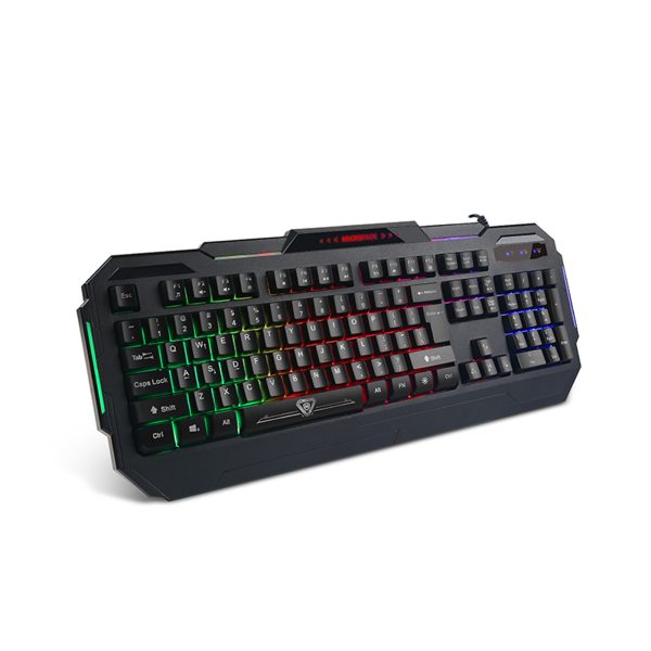 Rainbow Backlit Gaming Keyboard 4-fn + Multimedia Key and Windows Lock USB 2.0