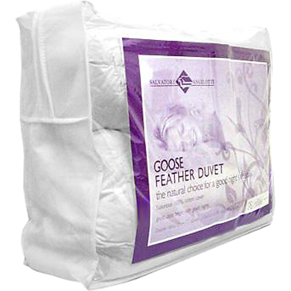 100% White Goose Feather Duvet / Quilt – DOUBLE