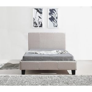 Alto King Single Fabric Bed Frame Beige