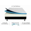 King Single 25cm Gel Memory Foam Mattress – Dual-Layered – CertiPUR-US Certified