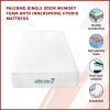 Palermo Single 25cm Gel Memory Foam Mattress – Dual-Layered – CertiPUR-US Certified