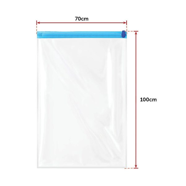 Vacuum Bags Clothes Sealed Clothing Bag Travel Compact Storage Space Saver x12