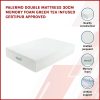 Palermo Double Mattress 30cm Memory Foam Green Tea Infused CertiPUR Approved