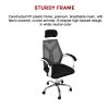 Office Chair Gaming Computer Chairs Mesh Back Foam Seat – White