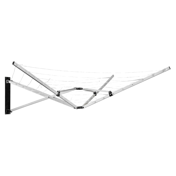 26m 5 Arm Wall Hang Mountable Clothes Airer Dryer Washing Line Bathroom Kitchen