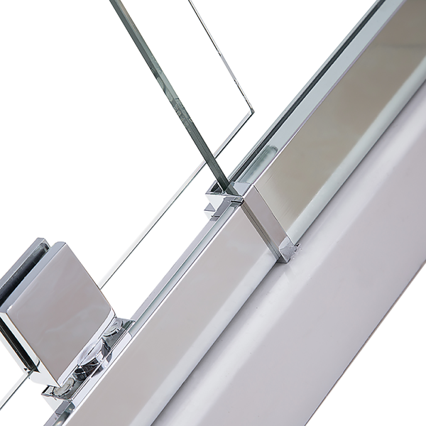 Semi Frameless Shower Screen (114~122) x 195cm & (98~101) x195cm Side AS/NZS Glass