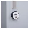 4-Digit Combination Lock 4 Door Locker for Office Gym Grey