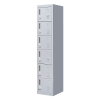 3-digit Combination Lock 6-Door Locker for Office Gym Shed School Home Storage Grey