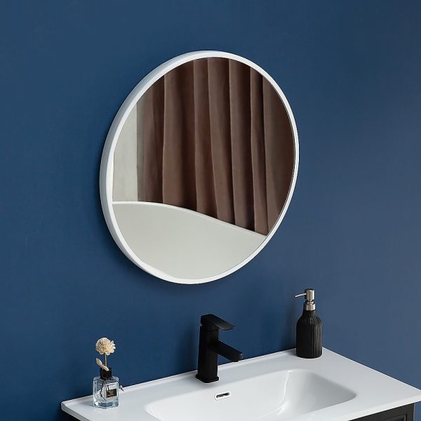70cm Round Wall Mirror Bathroom Makeup Mirror by Della Francesca