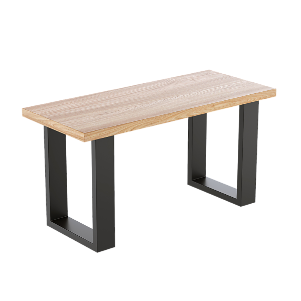 Trapezoid Shaped Table Bench Desk Legs Retro Industrial Design Fully Welded – Black