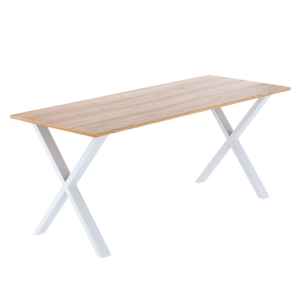 X-Shaped Table Bench Desk Legs Retro Industrial Design Fully Welded – White