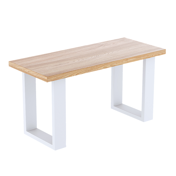 Trapezoid Shaped Table Bench Desk Legs Retro Industrial Design Fully Welded – White