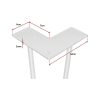 Set of 4 Industrial Retro Hairpin Table Legs 12mm Steel Bench Desk – 41cm White