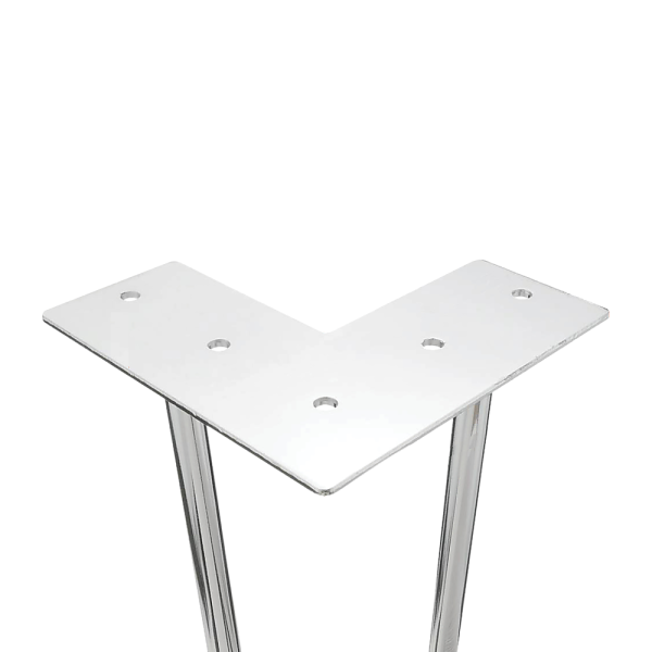 Set of 4 Chrome Retro Hairpin Table Legs 12mm Steel Bench Desk – 41cm