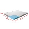 Palermo Queen Memory Foam Mattress Topper Cooling Gel Infused CertiPUR Approved