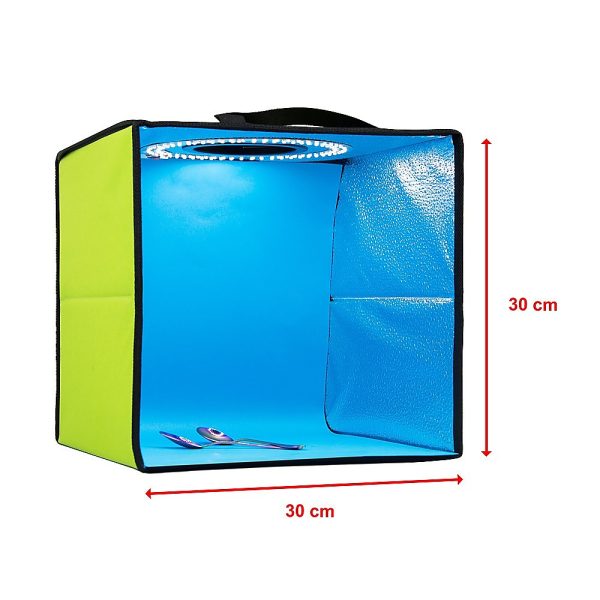 12” LED Light Room Photo Studio Photography Lighting Tent Kit Backdrop Cube Box