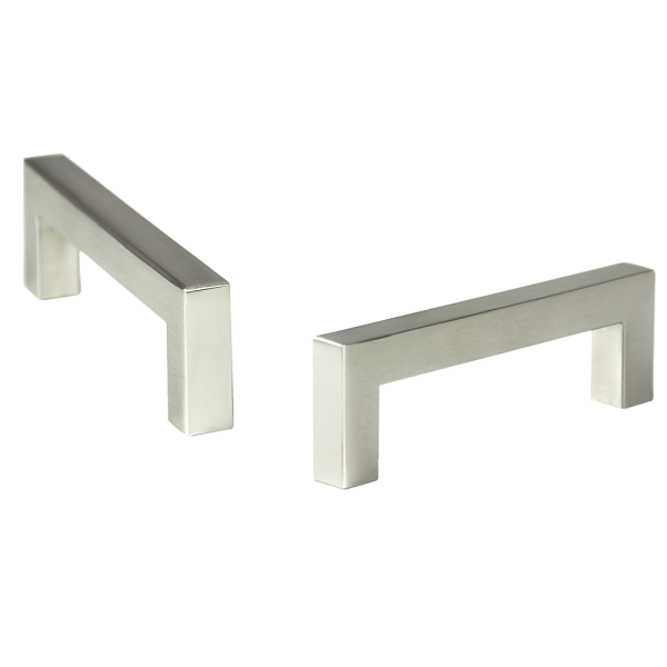 Brushed Nickel Stainless Steel Kitchen Cabinet Square Drawer Pull Door Handles 15-Pack