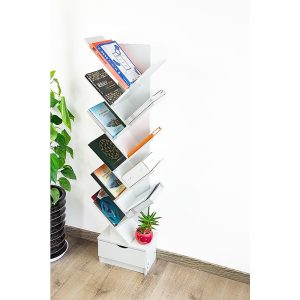 Tree Bookshelf Bookcase Book Organizer Multipurpose Shelf Display Racks