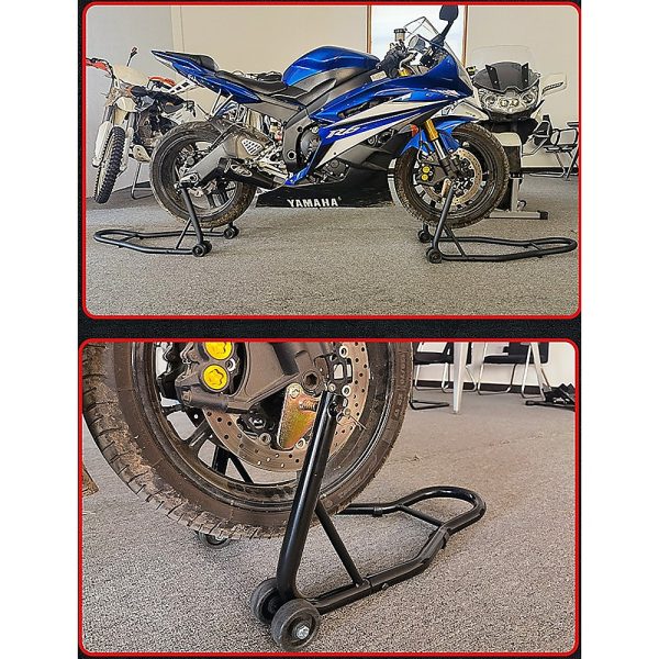Rear Motorcycle Stand Heavy-Duty Motorbike Lift Paddock Carrier Bike Fork