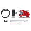 Bagless Vacuum Cleaner Cleaners Cyclone Cyclonic Vac HEPA Filter Car Home Office 2200W Red